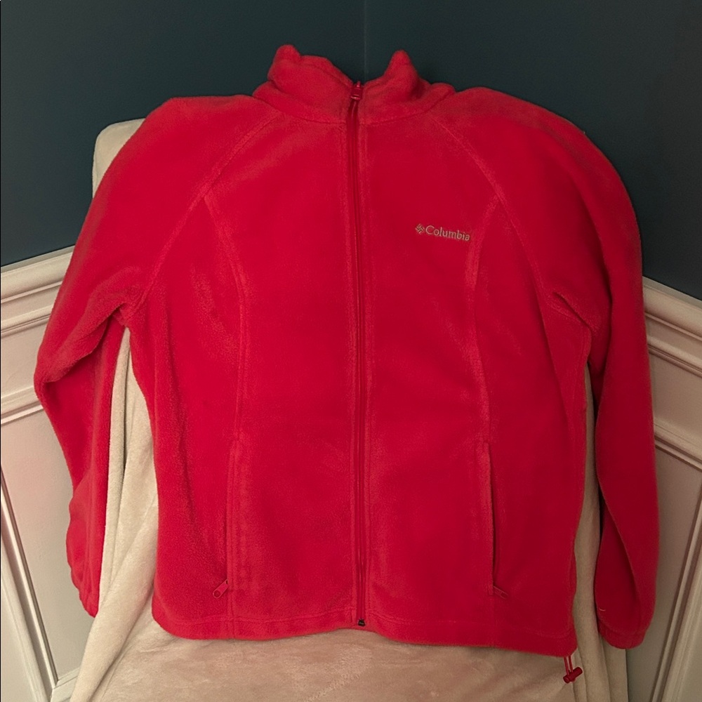 Columbia Vibrant Red Fleece Jacket